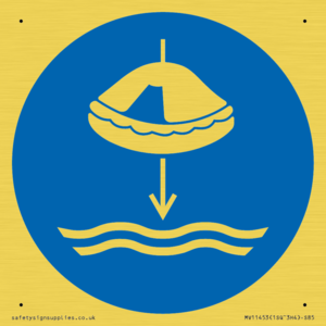 Mandatory: Lower liferaft to the water in launch sequence